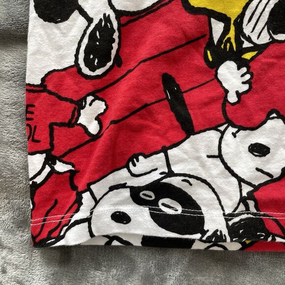 Zara x Peanuts Tshirt Mini Dress Cotton Short Sleeve Snoopy Womens Large - Picture 6 of 11